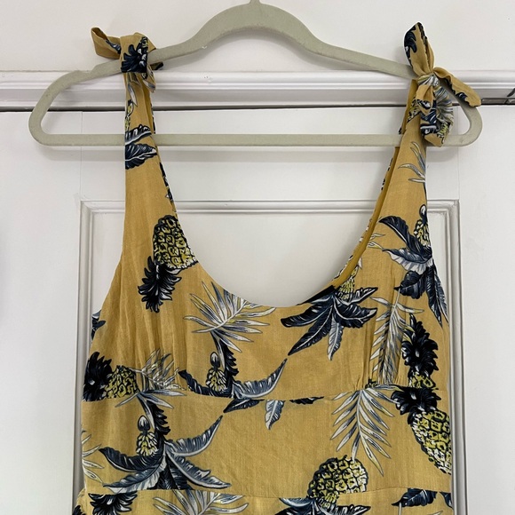 Majorelle Nikita Dress Yellow & Blue Tropical Print - Picture 3 of 9